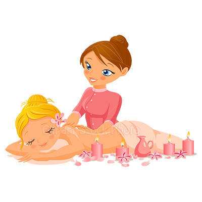 Maedchen Poppen Cartoon Massage