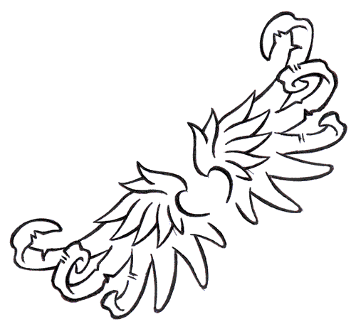 Angel Wings Outline - ClipArt Best