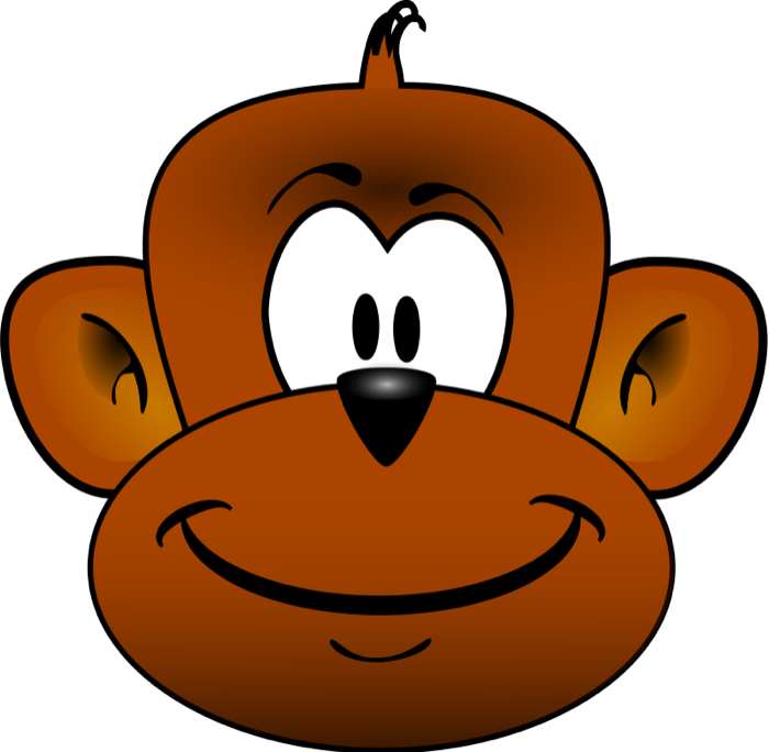 clipart of monkey face - photo #44