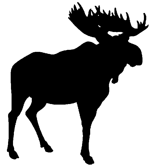Moose Silhouette Clip Art 062212» Vector Clip Art