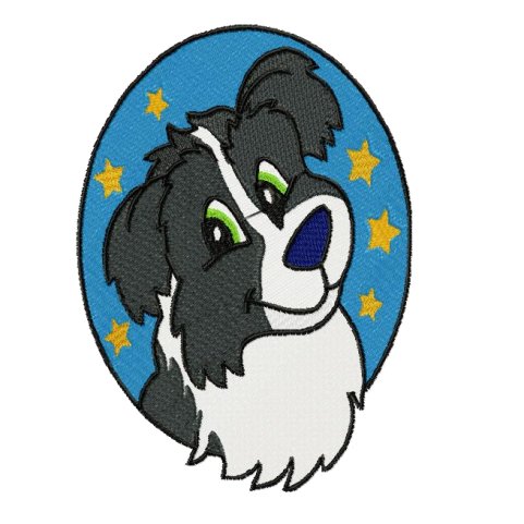 Border Collie - $20.00 : SharSations Embroidery, Your Embroidery ...