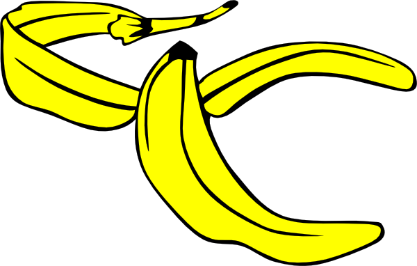 Banana Peel clip art - vector clip art online, royalty free ...