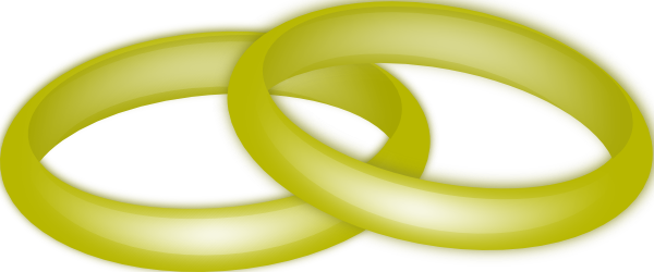 Gold Wedding Rings clip art - vector clip art online, royalty free ...