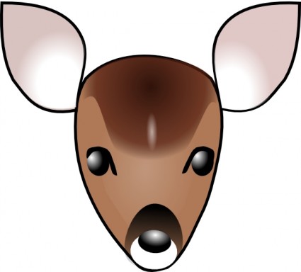 Cartoon deer head clip art Free vector for free download (about 2 ...