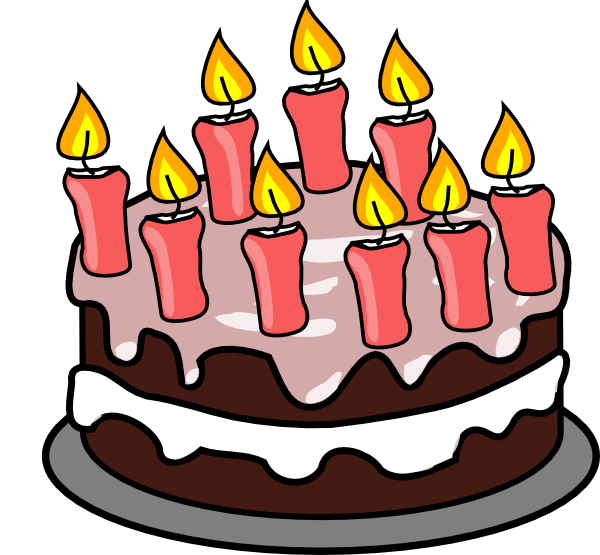 9th Birthday Cake clip art - vector clip art online, royalty free ...