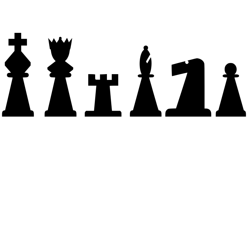 Clipart - 2D Chess set - Pieces 3