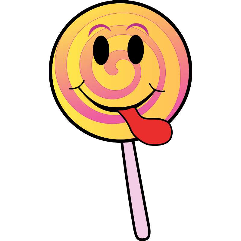 Clipart - Lollipop Smiley
