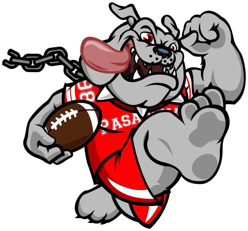 Bulldog Mascot Basketball