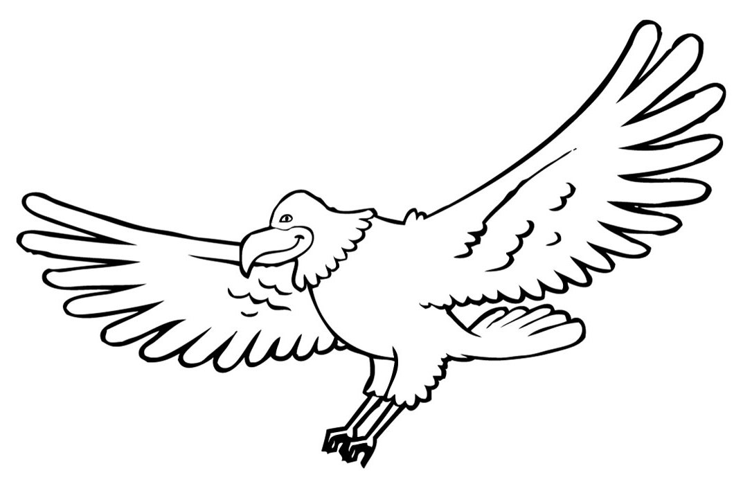 eagle flying coloring pages - photo #32