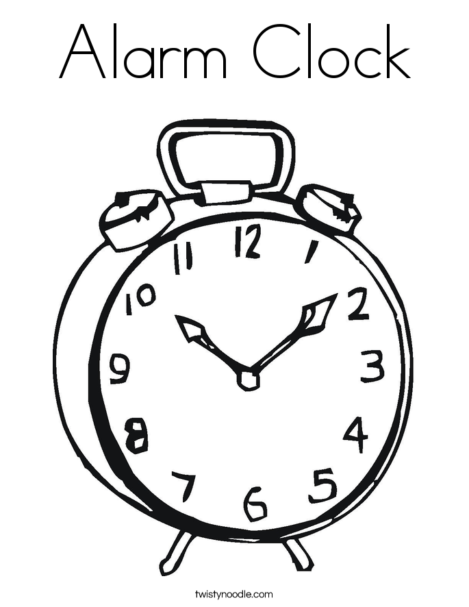 Clock Coloring Page | Coloring Pages