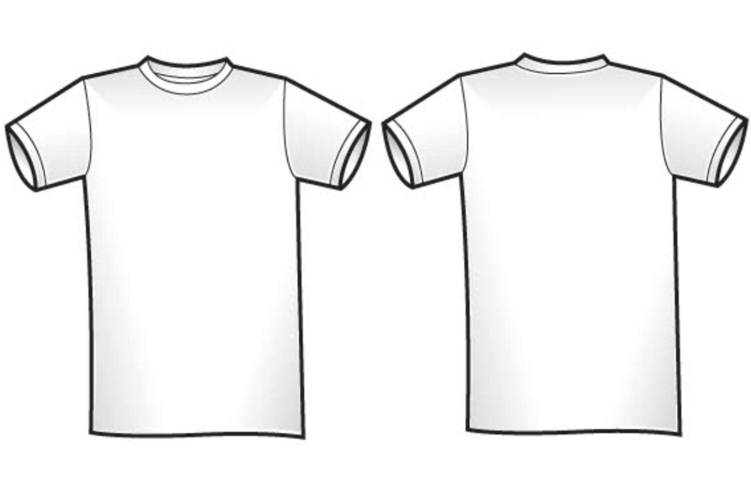 T Shirt Template Front And Back / TShirts Khashar Trading Co. T