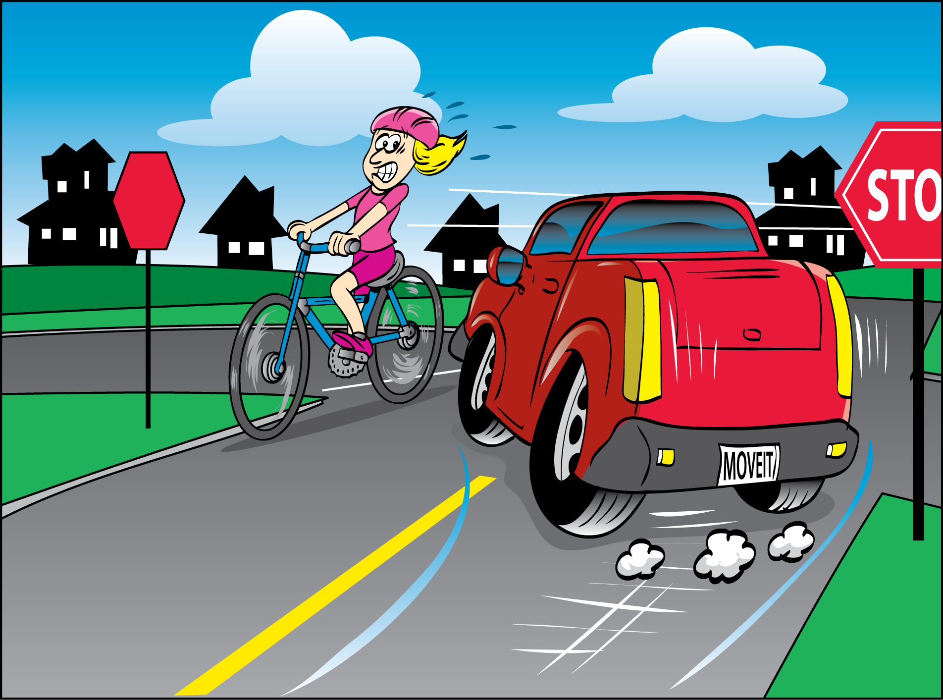 clipart bicycle accident - photo #31