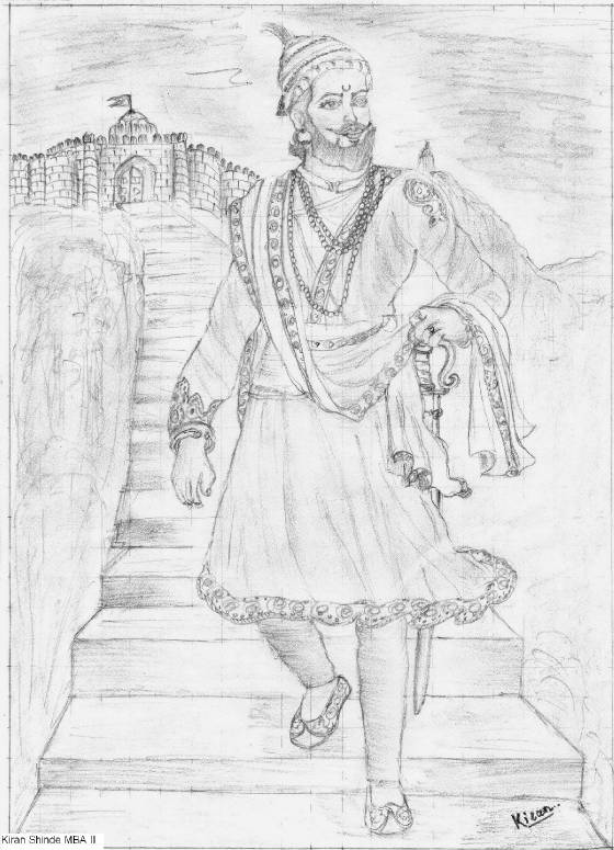 Shivaji Maharaj Drawing Images