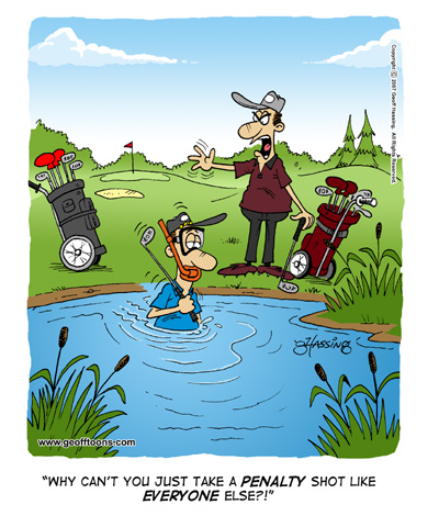 Cartoon Funny Golf Picture