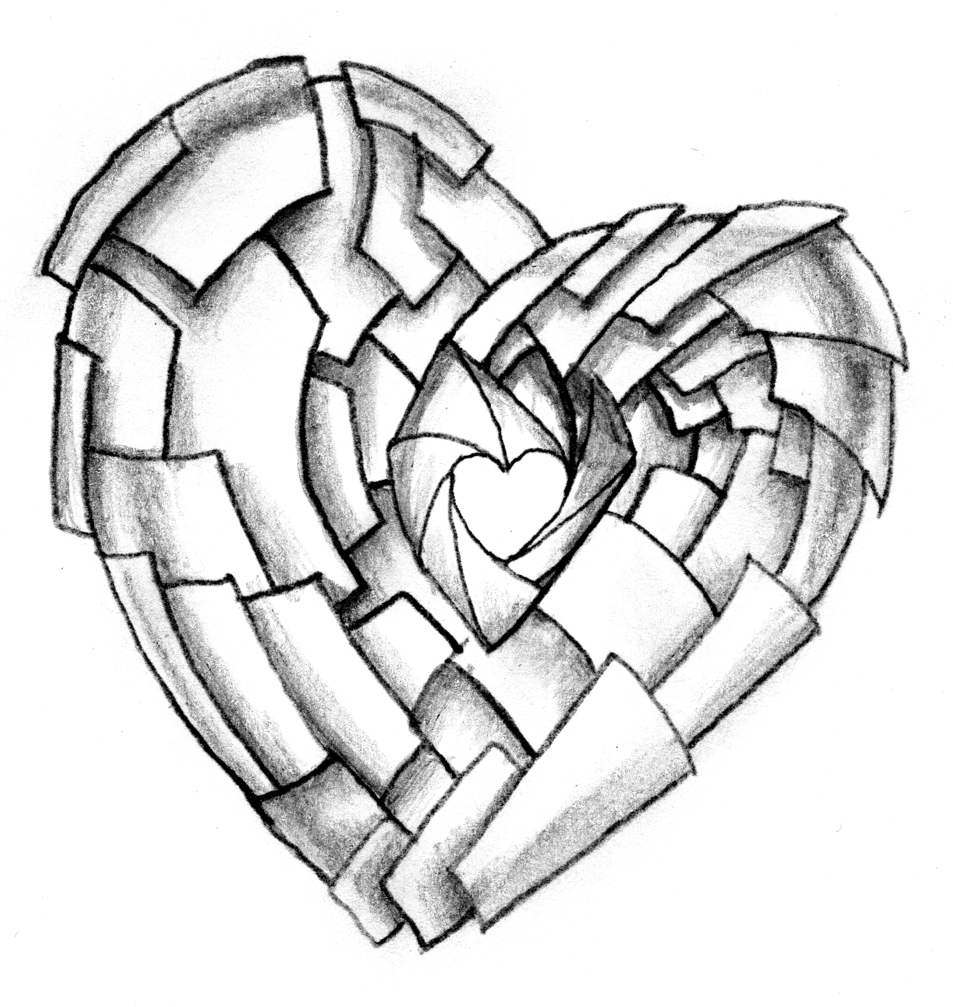 HD Wallpaper – best of the best love heart drawings in pencil ...