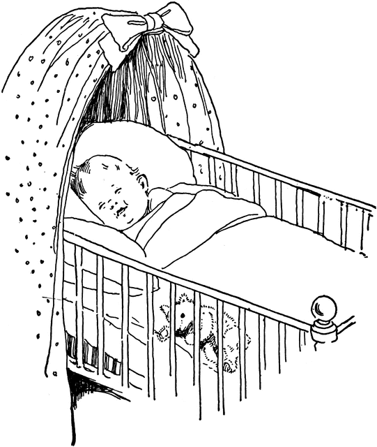 Baby in crib | ClipArt ETC