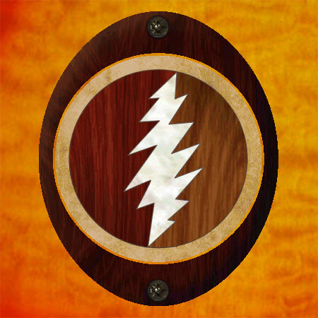 Jerry Garcia / Lightning Bolt Inlay Stickers Decals Grateful Dead ...