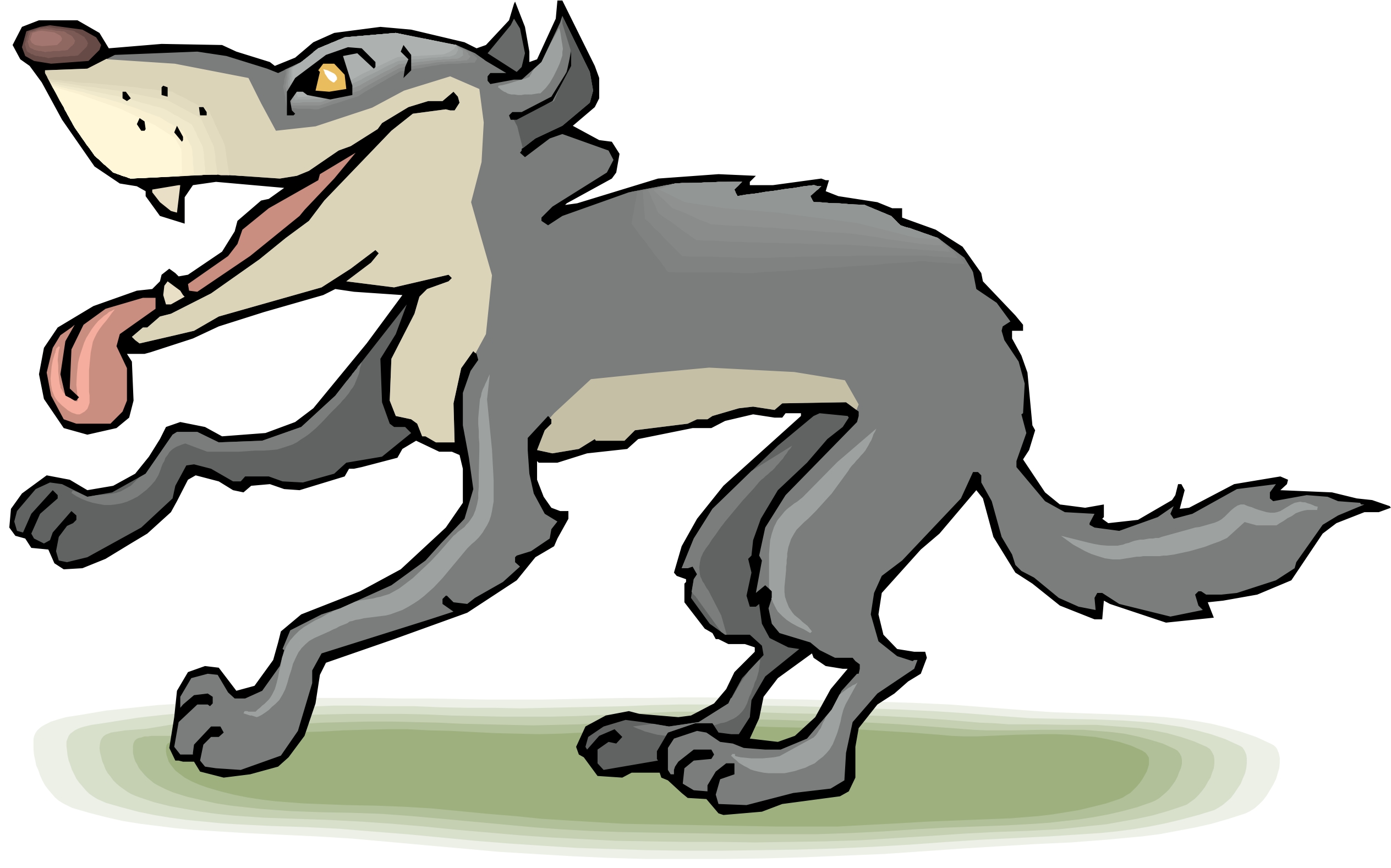Cartoon Wolf by Clipart