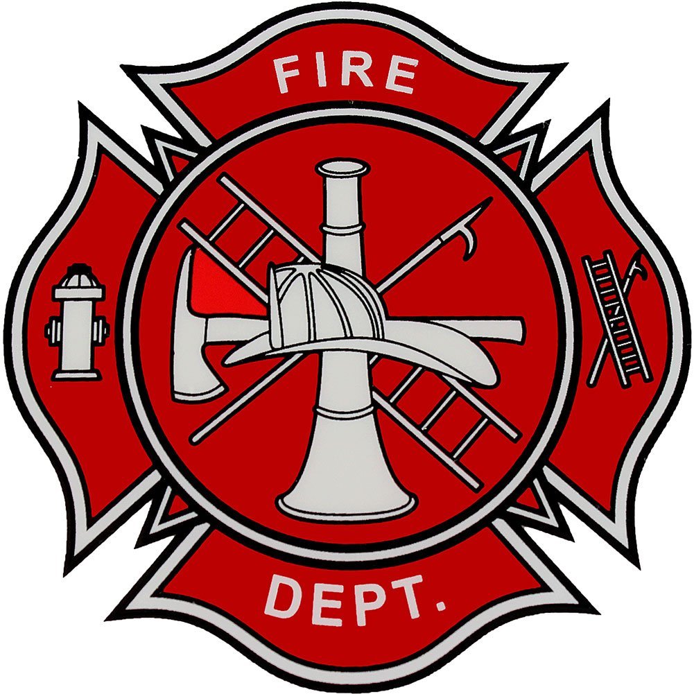 Amazon.com: Fire Department Logo Decal: Automotive