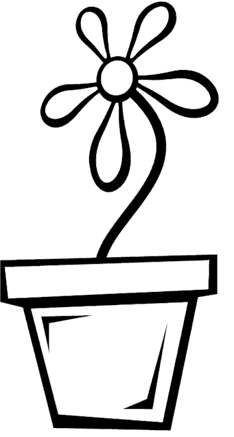 flower pot coloring page - group picture, image by tag ...
