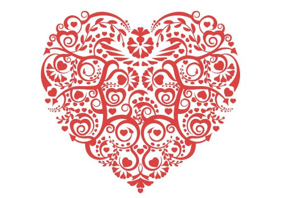 30+ Free “Lovely” Heart Vectors + Backgrounds | (Web)Design ...