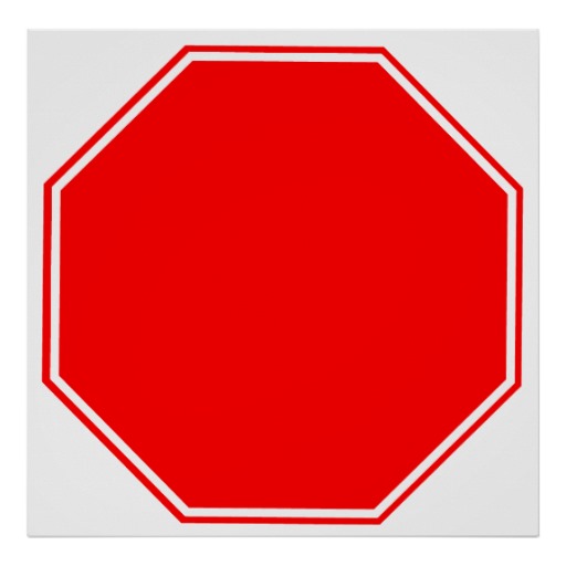 Blank/Customizable Stop Sign Poster | Zazzle