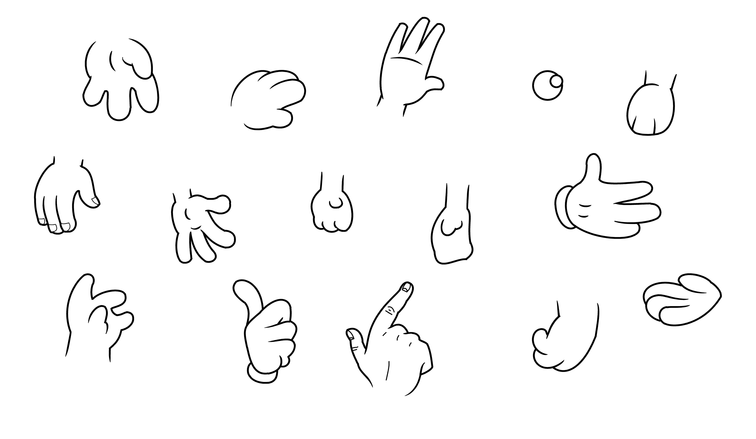 How To Draw Cartoon Hands -