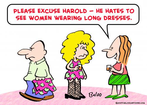 women long dresses By rmay | Love Cartoon | TOONPOOL