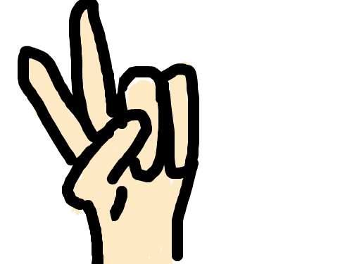 LIVE CANVAS SKETCHPAN [Peace Finger]