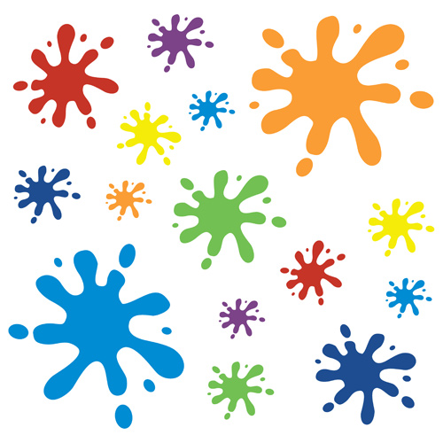 Multicoloured Splat Wall Sticker Set - Spin Collective UK
