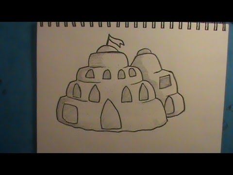 How to Draw a Sandcastle - YouTube