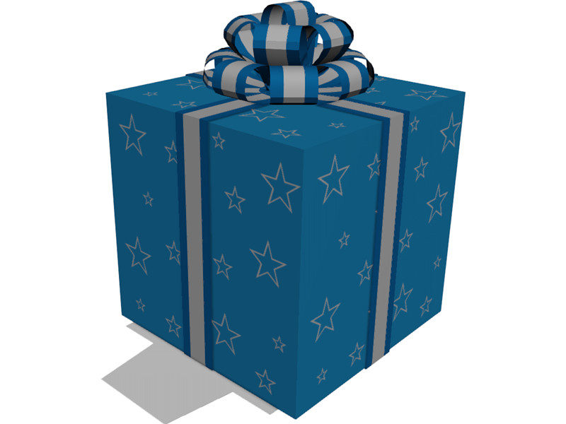 Christmas Present Box 3D Model Download | 3D CAD Browser