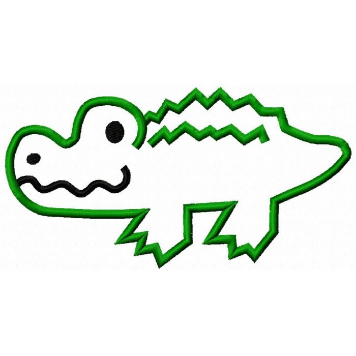 Alligator applique design