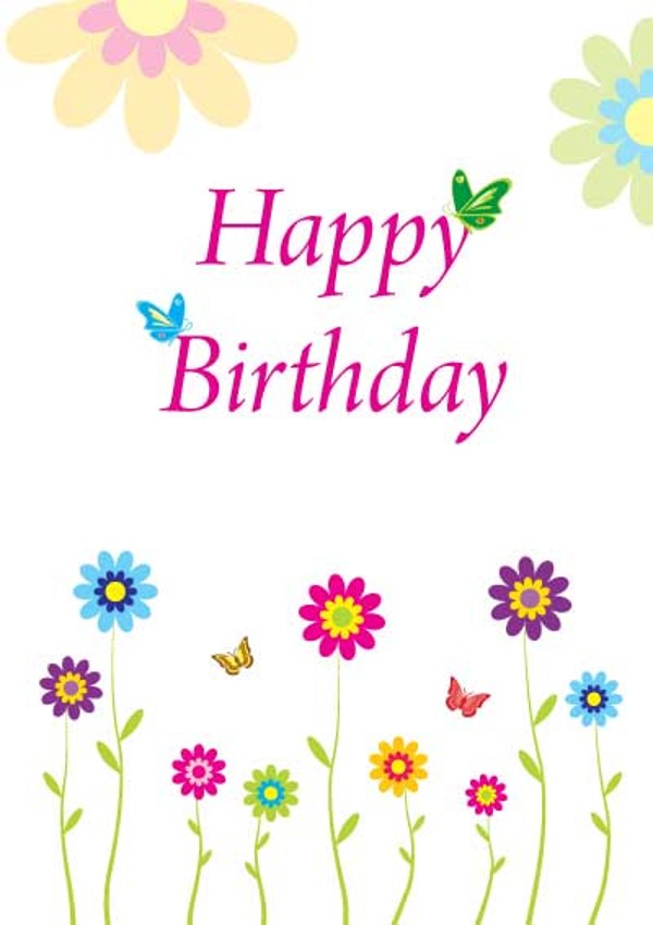 Happy Birthday Free Printable Cards