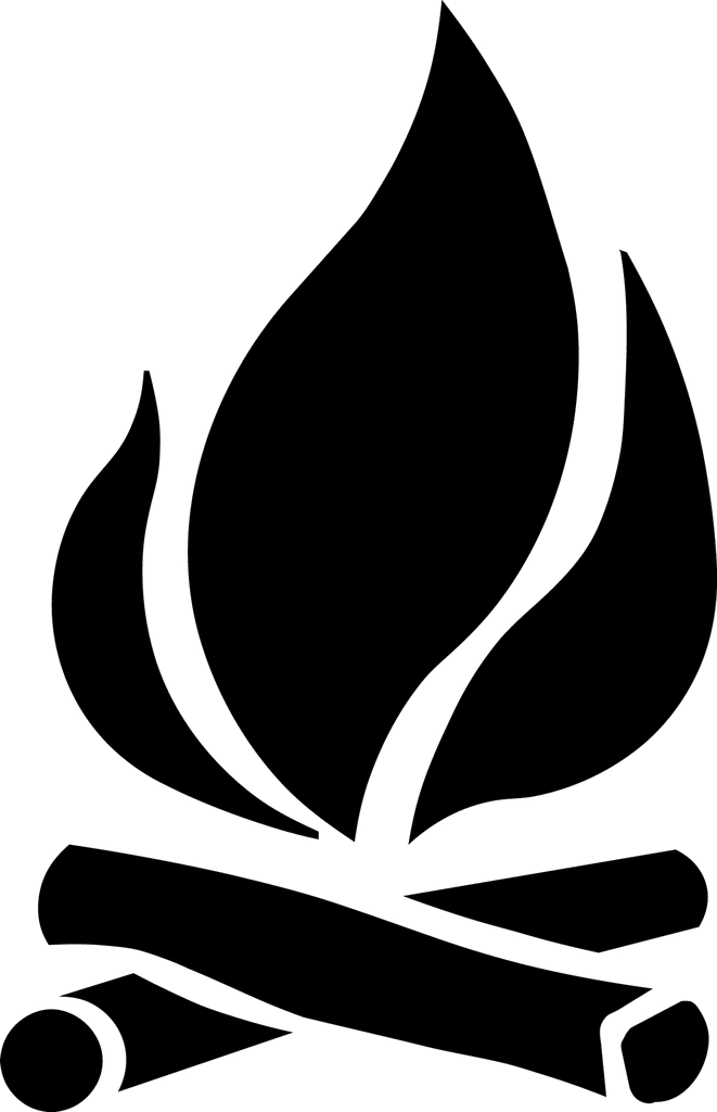 fire clipart black and white - photo #34