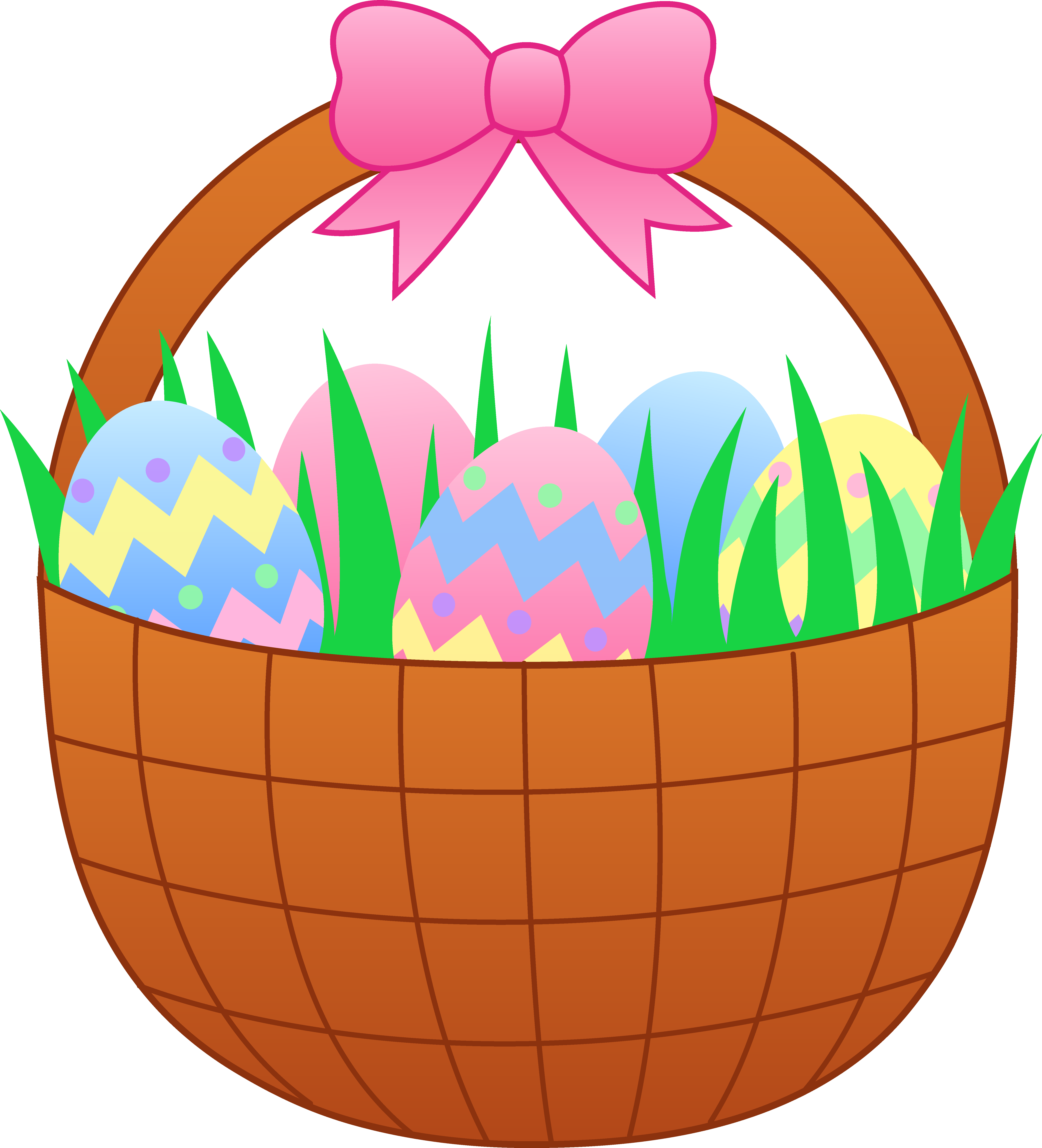 Pix For > Easter Basket Clipart