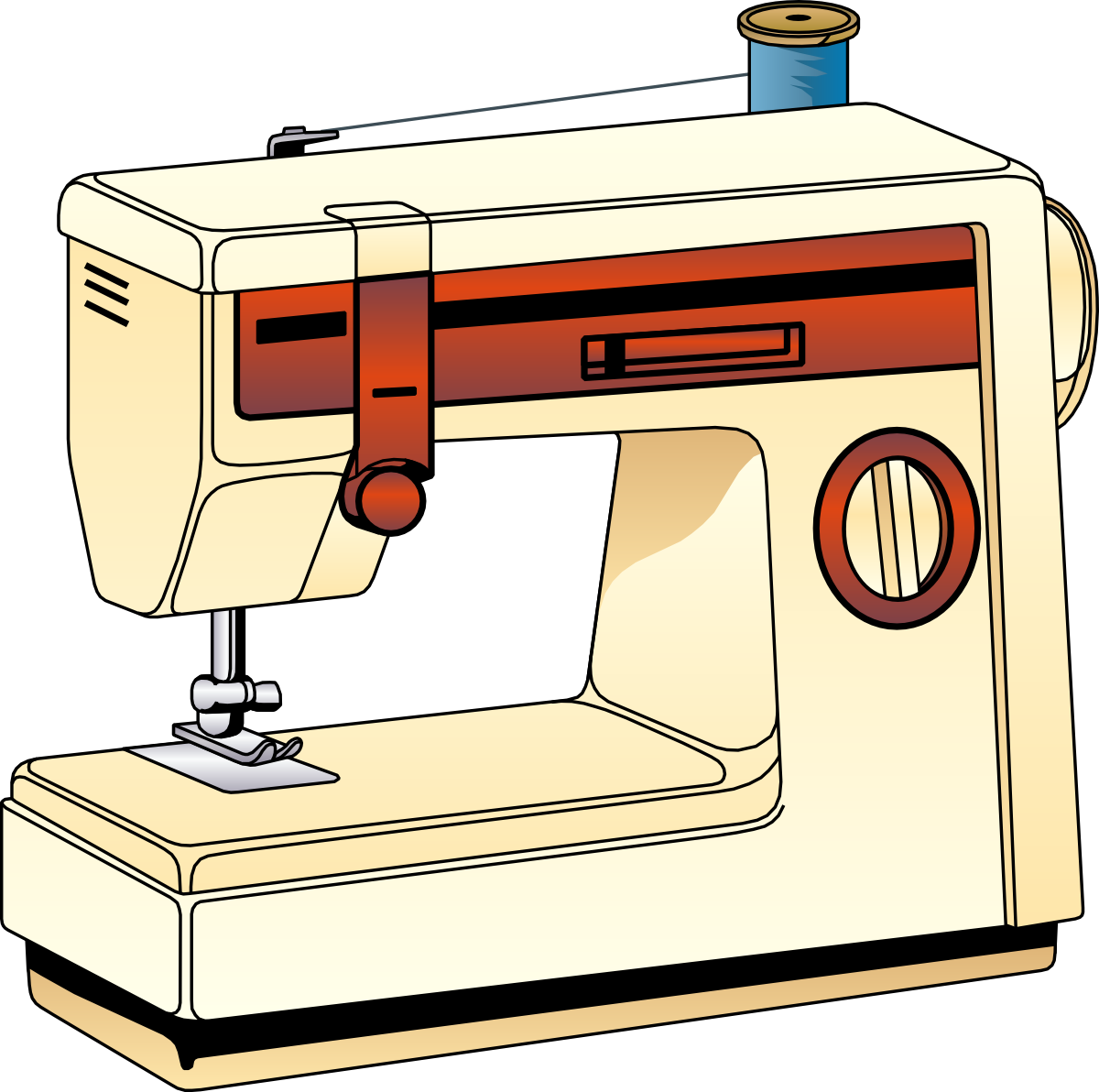 free machine embroidery clipart - photo #7