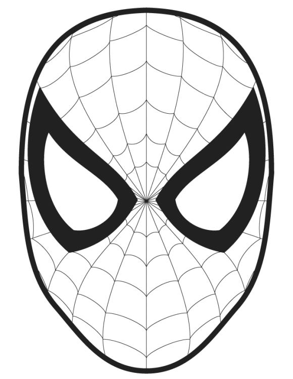 Batman Symbol Coloring Page Cliparts Spiderman Logo Pages Super Heroes