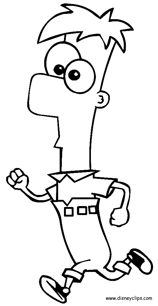 Disney Phineas and Ferb Printable Coloring Pages - Disney Coloring ...