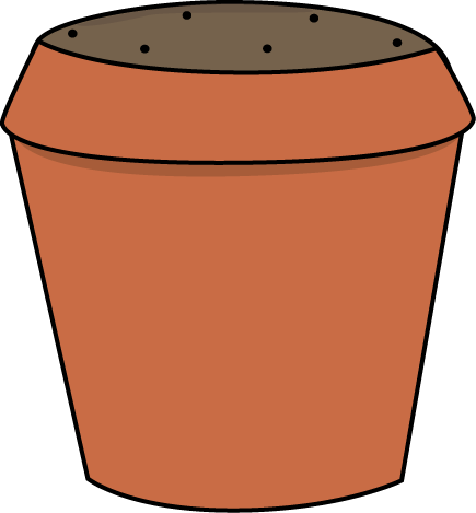Dirt Filled Flower Pot Clip Art - Dirt Filled Flower Pot Image