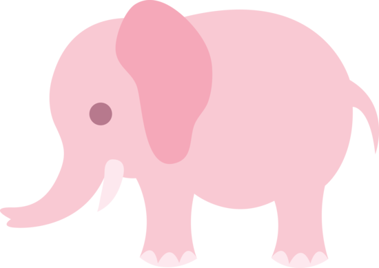 Little Pink Elephant Clip Art - Free Clip Art