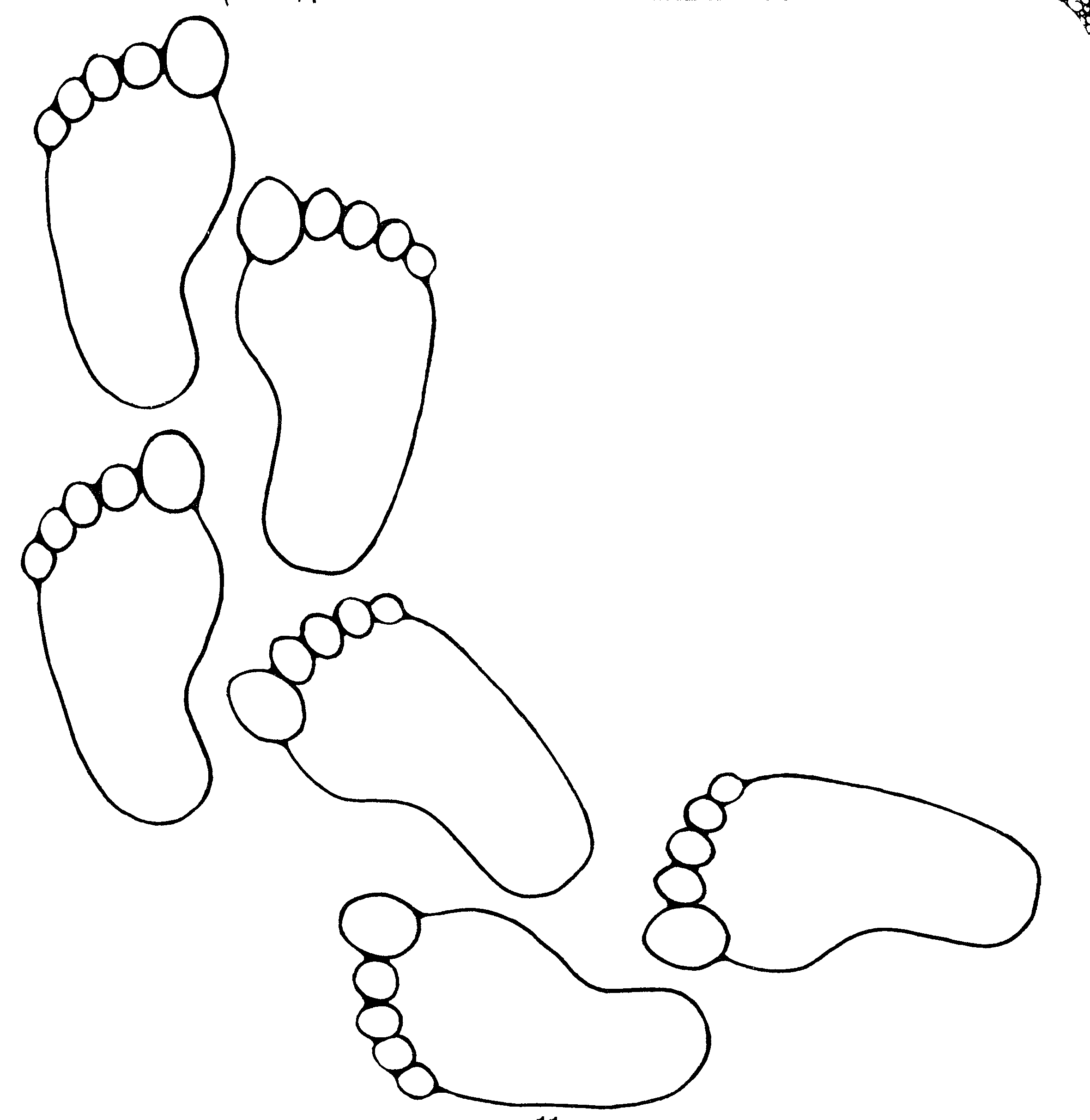 ashoes footprints Colouring Pages