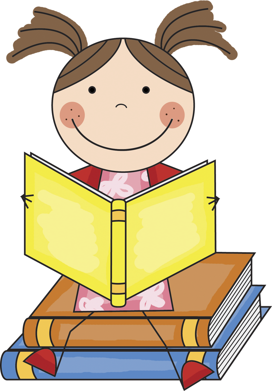 Clip Art Children Reading Books - ClipArt Best