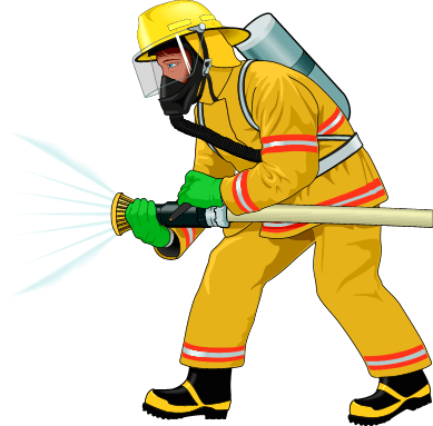 Cartoon Fireman Clipart