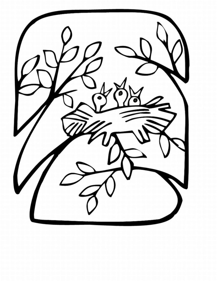 Spring coloring pages | Clip Art,Templates and Coloring Pages | Pinte…