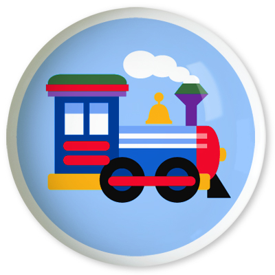 Trains, Planes and Trucks Large Drawer Knob - By Olive Kids