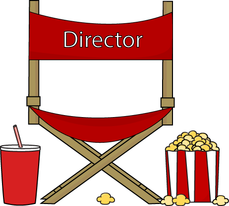 Directors Chair Popcorn and Drink Clip Art - Directors Chair ...