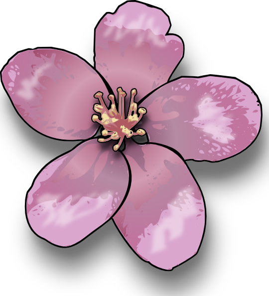 Apple Blossom clip art - vector clip art online, royalty free ...