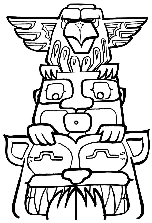 Totem Poles Coloring Pages - Free Printable Coloring Pages | Free ...