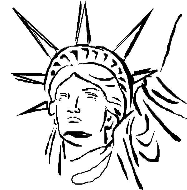 Statue Of Liberty Coloring Sheet